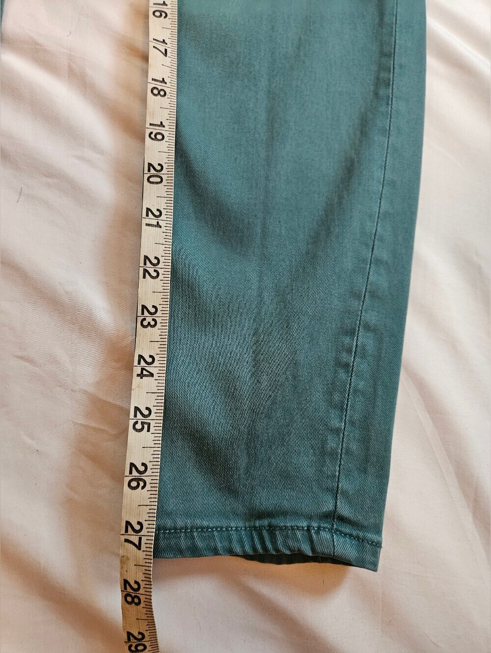 Liverpool Los Angeles Womens Green Mid-Rise Denim 4 Pocket Skinny Jeans Size 6 - Picture 8 of 16